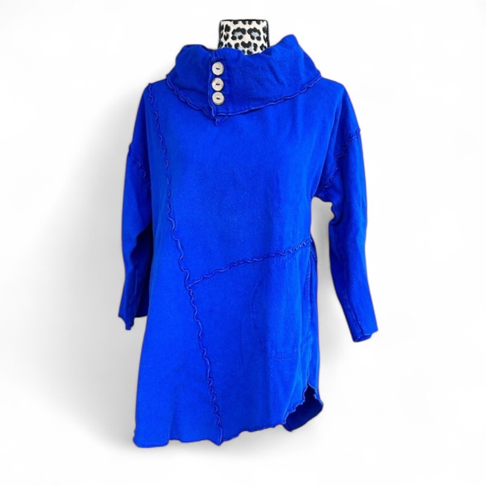 Quality asym cotton top